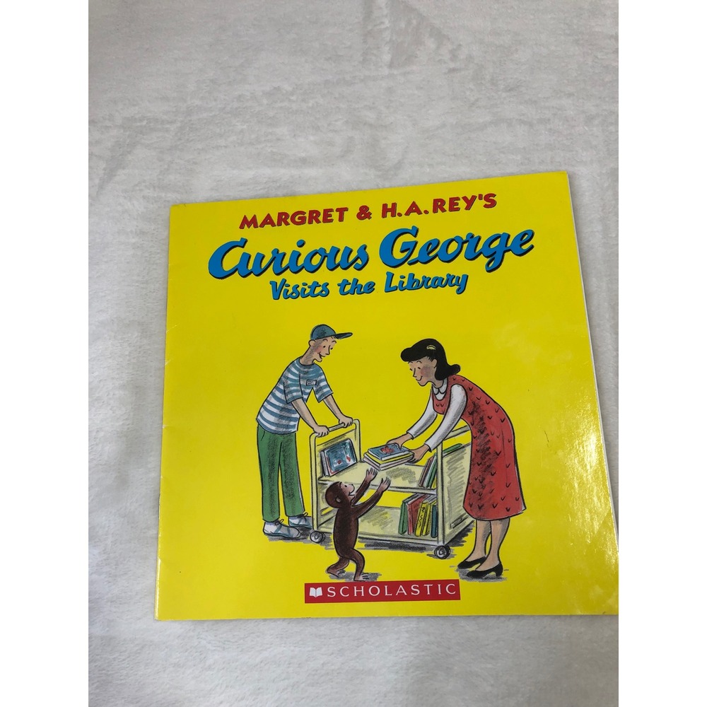 Curious George Visits the Library Kids Paperback Book